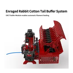 Imprimante 3D Voron2.4 Trident, Kit ERCF V2, ERCT ERF 8/12, Impression Multicolore Lapin EnLeurs ed, Certification Officielle